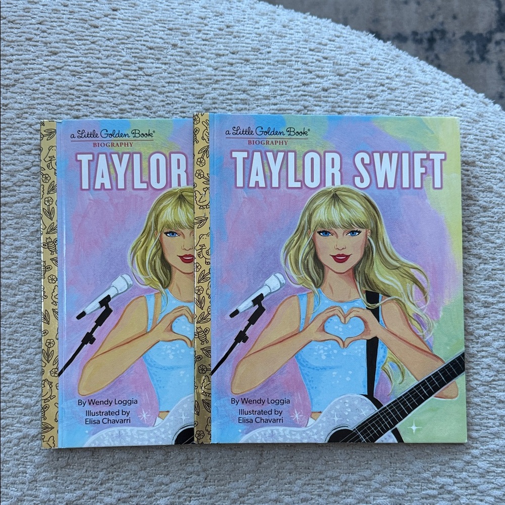 Taylor Swift Little Golden Book Biography x2